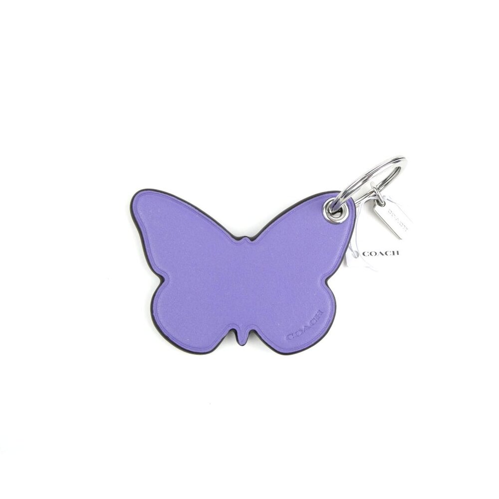 Coach Light Violet Butterfly Leather‎ Bag Charm NWT CR903